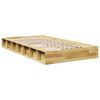 vidaXL Massivholzbett ohne Matratze 90x190 cm Eichenholz