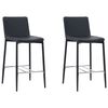 vidaXL 5-tlg. Bar-Set Kunstleder Schwarz