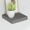 vidaXL Schweberegale 4 Stk. Hochglanz-Grau 23x23,5x3,8 cm MDF