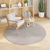 vidaXL Bereichsteppiche Rund Creme &Oslash; 200 CM