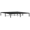 vidaXL Bettgestell Metall Schwarz 180x200 cm