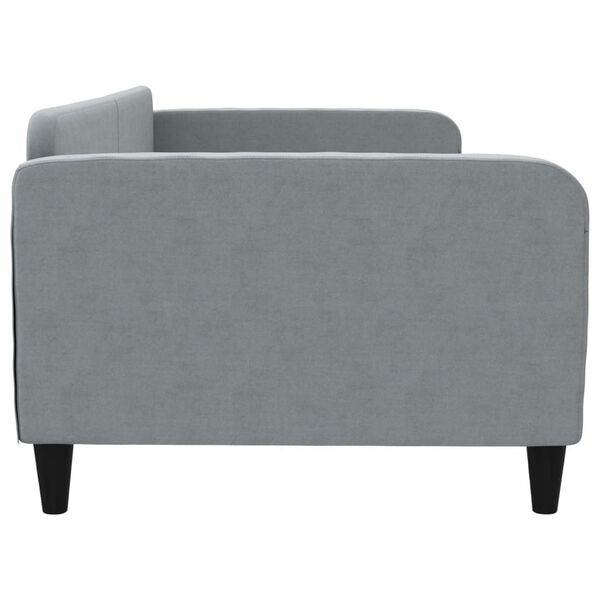 vidaXL Tagesbett Hellgrau 100x200 cm Stoff