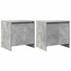 vidaXL Nachttische 2 Stk. Betongrau 45x34x44,5 cm Holzwerkstoff