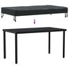 vidaXL Tischdecken Uni Schwarz 122 x 72 x 15 cm Stoff