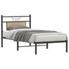 vidaXL Bettgestell ohne Matratze Sonoma-Eiche 75x190 cm Holzwerkstoff