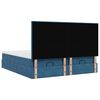 vidaXL Ottoman-Bett mit Matratzen Dunkelblau 160x200 cm Samt