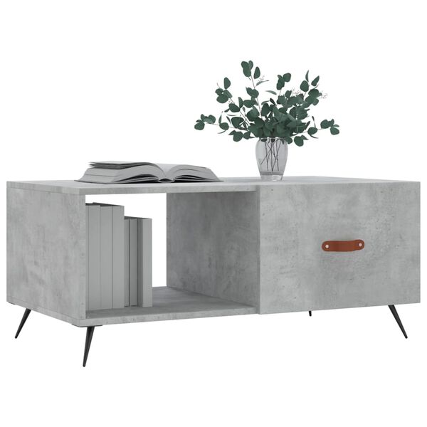 vidaXL Couchtisch Betongrau 90x50x40 cm Holzwerkstoff