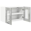 vidaXL H&auml;ngeschrank mit T&uuml;r Beton Grau 60 x 31 x 40 cm Holzwerkstoff