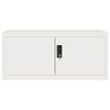 vidaXL Aktenschrank Wei&szlig; 90x40x130 cm Stahl