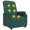 vidaXL Massagesessel Dunkelgr&uuml;n Stoff