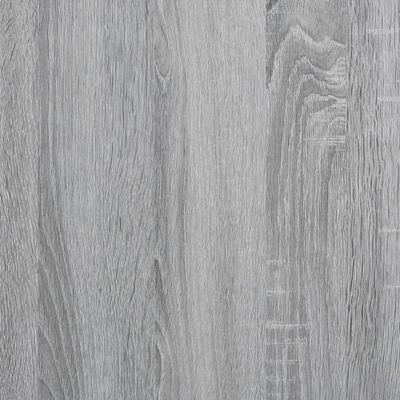 vidaXL Couchtisch mit Glastüren Grau Sonoma 68x50x42 cm