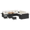 vidaXL Gartensofa-set 13 pcs Schwarz Poly-Rattan