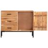 vidaXL Sideboard 88x30x73 cm Akazie Massivholz