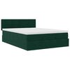 vidaXL Ottoman-Bett mit Matratze Dunkelgr&uuml;n 140x200 cm Samt