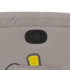 vidaXL Massagesessel mit Aufstehhilfe Taupe Stoff