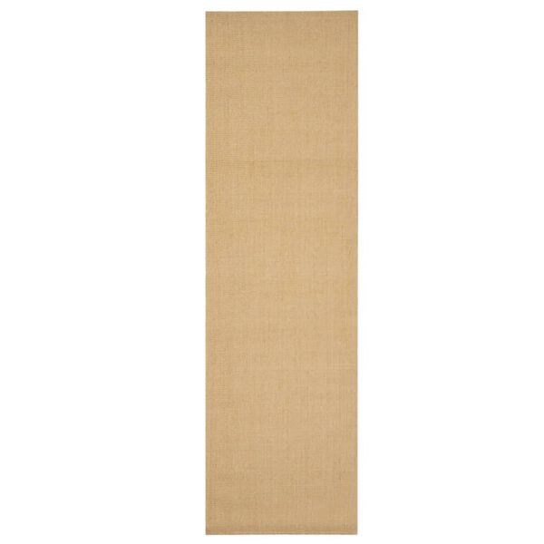 vidaXL Teppich Natur Sisal 100x350 cm