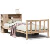 vidaXL Massivholzbett mit Regal ohne Matratze 90x200 cm Kiefer