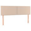 vidaXL Boxspringbett mit Matratze & LED Cappuccino-Braun 140x190cm