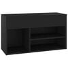 vidaXL Schuhbank Schwarz 80x30x45 cm Holzwerkstoff