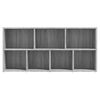 vidaXL B&uuml;cherschrank Grau Sonoma 50x25x106 cm
