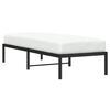 vidaXL Bettgestell Metall Schwarz 75x190 cm