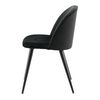 Venture Home Esszimmerst&uuml;hle 2 Stk. Velvet Samt Schwarz
