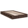 vidaXL Bettgestell Braun Eichen-Optik 140x190 cm Holzwerkstoff