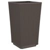 vidaXL Pflanzk&uuml;bel 2 Stk. Braun 32,5x32,5x57 cm PP