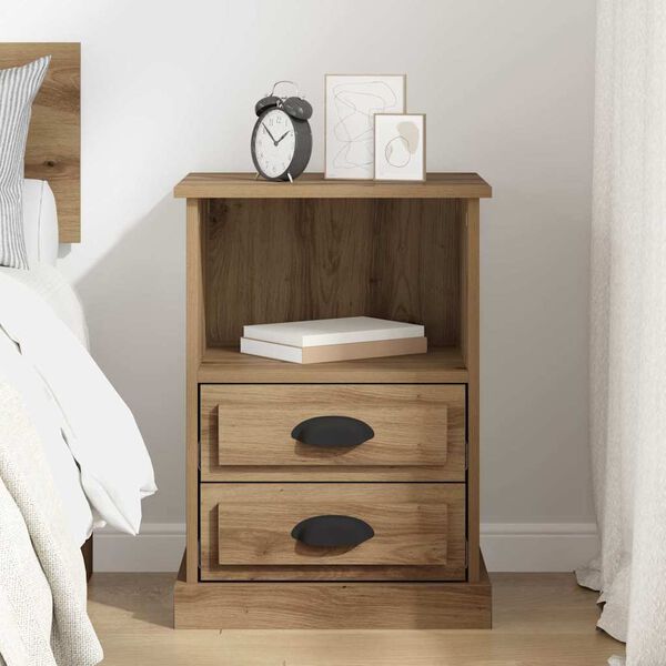 vidaXL Nachttisch Artisan-Eiche 36 x 43 x 60 cm Holzwerkstoff