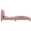 vidaXL Bettgestell ohne Matratze Rosa 100x200 cm Samt