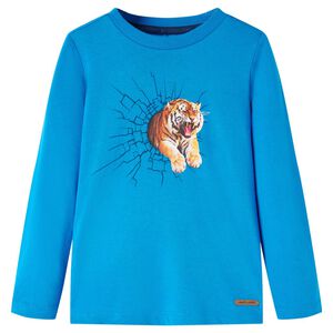 vidaXL Kinder-Langarmshirt Kobaltblau 92