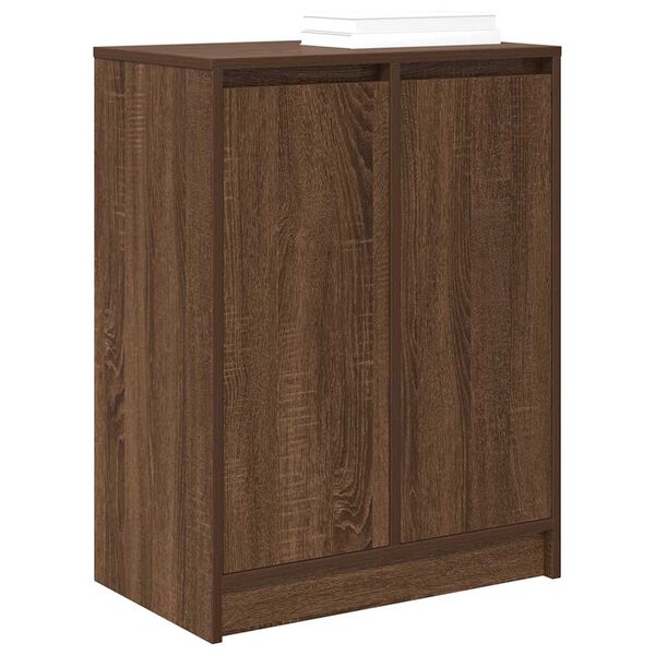vidaXL Schuhregal Braun Eichen-Optik 57x34x76 cm Holzwerkstoff