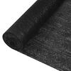 vidaXL Zaunblende Schwarz 2x25 m HDPE 195 g/m&sup2;