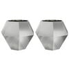 vidaXL Pflanzk&uuml;bel 2 stk. Silber 100 x 100 x 80 cm Verzinkter Stahl