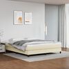 vidaXL Boxspringbettgestell Creme 180x200 cm Kunstleder