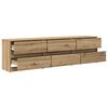 vidaXL TV-Einheiten 2 pcs Artisan-Eiche 180 x 34 x 50 cm Holzwerkstoff