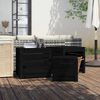 vidaXL 3-tlg. Gartenbox-Set Schwarz Massivholz Kiefer