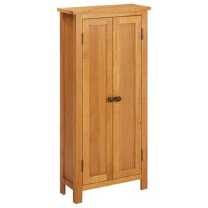 vidaXL Schrank 50x22x110 cm Massivholz Eiche