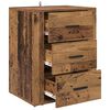 vidaXL Nachttisch mit Schubladen Altholz 35 x 50 x 60 cm Holzwerkstoff