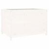vidaXL Hochbeet Wei&szlig; 119,5x82,5x78 cm Massivholz Kiefer
