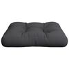 vidaXL Palettenkissen Schwarz 60x61,5x10 cm Stoff