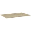 vidaXL B&uuml;cherregal-Bretter 4 Stk. Sonoma-Eiche 80x50x1,5 cm
