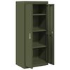 vidaXL Aufbewahrungsschrank Olive Gr&uuml;n 60 x 40 x 140 cm Stahl
