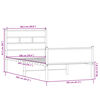 vidaXL Bettgestell ohne Matratze Sonoma-Eiche 100x200 cm Holzwerkstoff