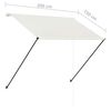 vidaXL Einziehbare Markise mit LED 200&times;150 cm Creme