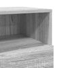 vidaXL Nachttisch mit 2 Schubladen Grau Sonoma 36x36x68 cm