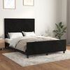 vidaXL Bettgestell ohne Matratze Schwarz 140x190 cm Samt