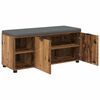 vidaXL Flurbank mit Kissen Uni Altholz 100 x 38 x 46 cm
