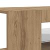 vidaXL TV-Schrank mit LED-Leuchten Artisan-Eiche 135x39x30 cm