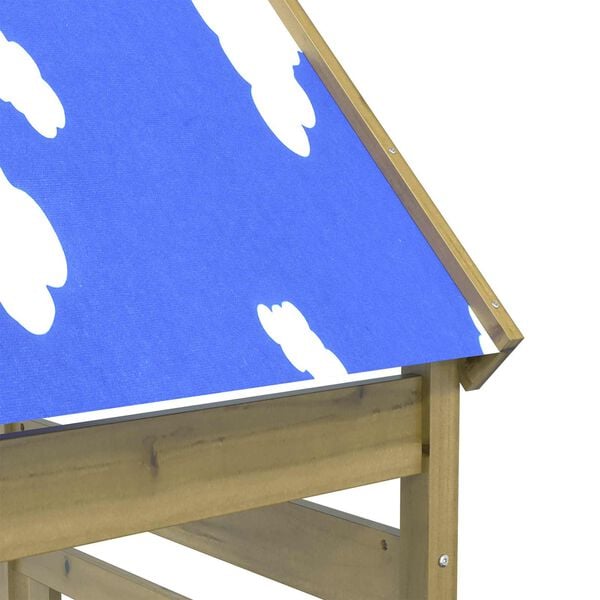 vidaXL Spielturm Braun 52,5 x 85 x 265 cm Massives impr&auml;gniertes Holz